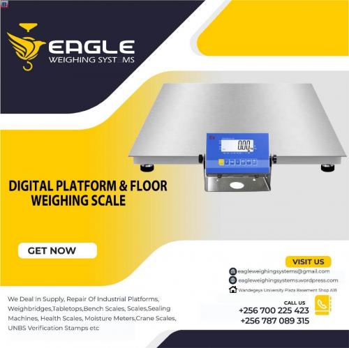 Weighing floor scales at Eagle Weighing systems Ltd