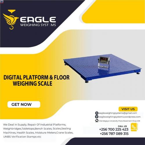 Weight floor weighing scales for industries