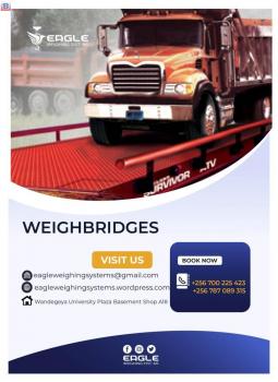 Checkered plate or 10mm plain plate weighbridge supplier in Ug