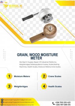 Handheld moisture meter for cereals