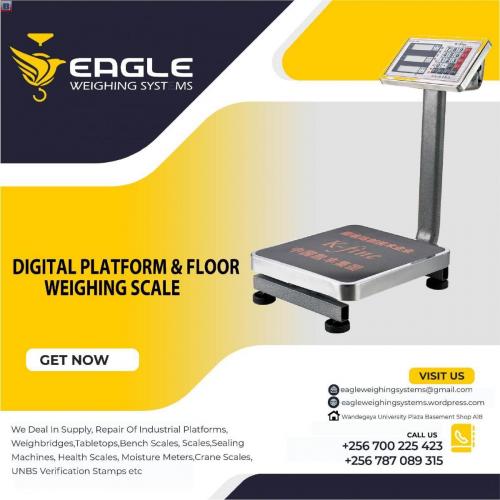 TCS series checkered steel 100kg 150kg 200kg digital platform weighing scale