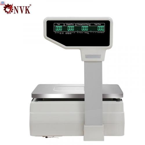 15kg Label Printing Barcode Receipt Scale for Supermarket