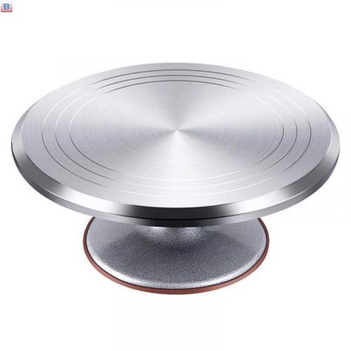 Amazon hot sell cheap plastic wedding rotating cake stand, cake decorating turntable