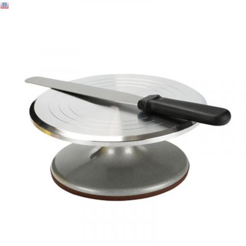 PP baking tool plastic cake turntable with non slip edge cake mounting table cake tool