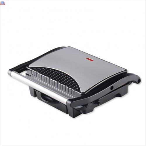 large capacity stainless electric grill and stew combo pan with glass lid