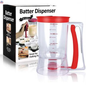 2018 Amazon Best Selling Food Grade 4-cup Measured cake batter dispenser mixer