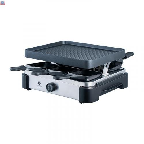 large capacity stainless electric grill and stew combo pan with glass lid