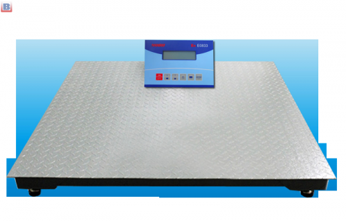 Electronic floor weighing scale