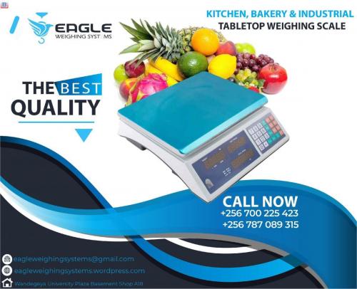 Grocery product weighing retail pricing scale