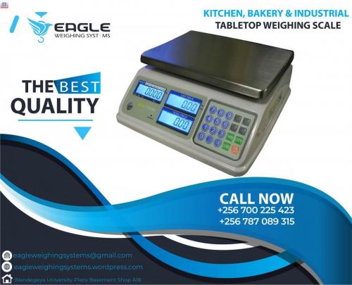 Kitchen top display weighing scales