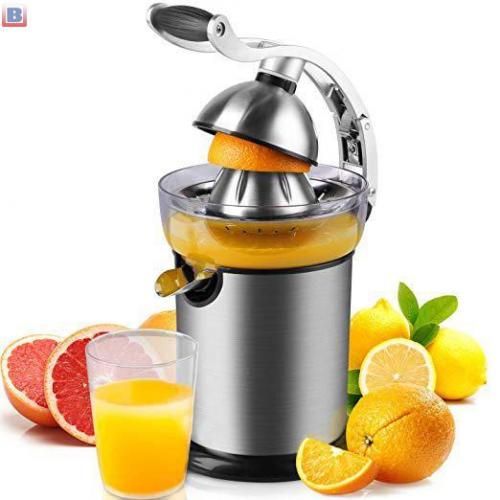 Fashion Premium Power-squeeze Juicer,Electric Slow Speed Fruit Juicer,Plastic+ Shiny Spray Color