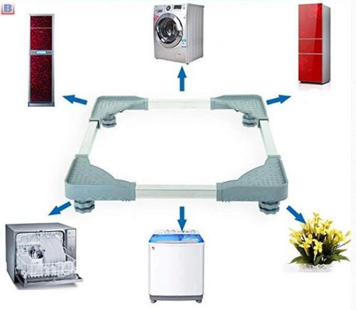 Adjustable mobile stand washing machine base or refrigerator base