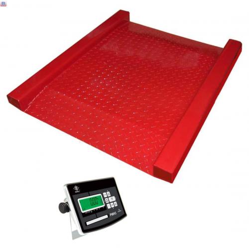 Electronic floor weighing scale