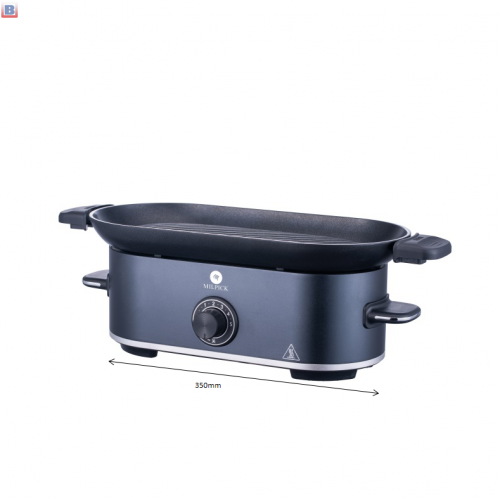 Hot Sale Students Electric Korea Grill Pan With Hot Pot Nonstick Multifunctional Pan