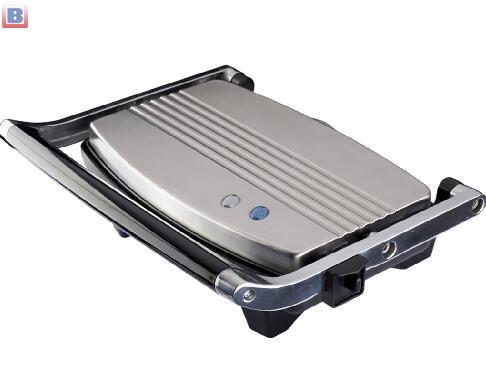 large capacity stainless electric grill and stew combo pan with glass lid