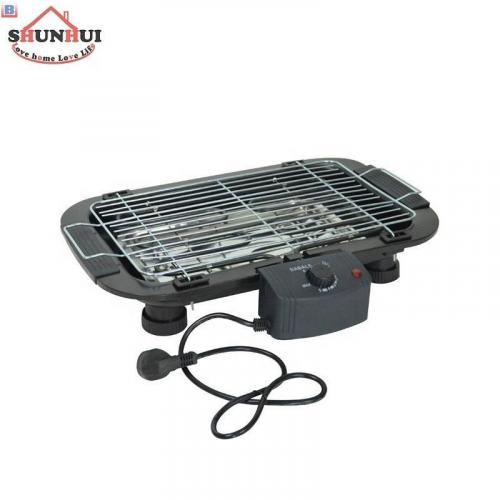 indoor party flavorite electric bbq grill temperature control with knob bbq grill electric non-stick detachable grill ban