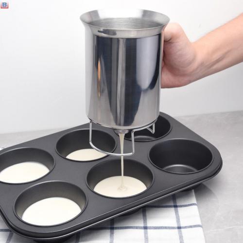 Stainless Steel Professional Pancake Batter With Kitchen Baking Cupcakes Muffins Batter Dispenser