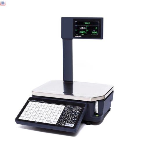 30kg Supermarket Barcode Label Printing Weighing Scale