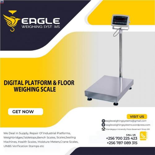 Weighing floor scales at Eagle Weighing systems Ltd Uganda