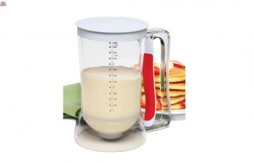 Batter Funnel Dispenser With Stand Stainless Steel Baking Pancake Batter Dispenser Takoyaki Batter Dispenser