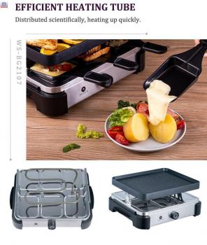 Hot Sale Students Electric Korea Grill Pan With Hot Pot Nonstick Multifunctional Pan