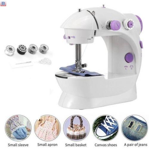 Plastar Wholesale Mini Sewing Machines Domestic Electric Handheld Sewing Machine 330spm Max. Sewing Speed DC 6v/800ma