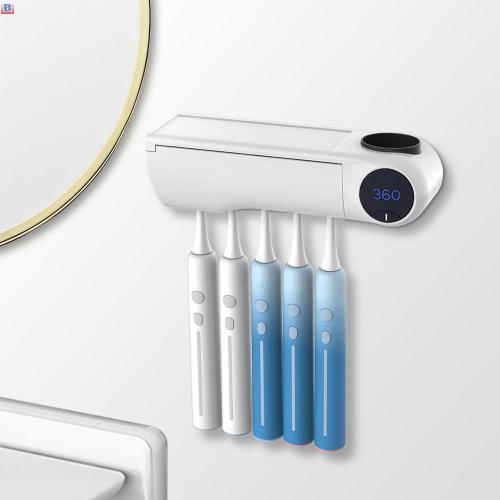 2021 uvc led toothbrush sanitizer sterilization holder toothbrush sterilizer with fan