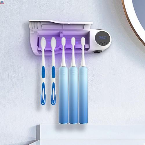 Mini Wall Uvc Toothbrush Sterilizer Lcd Automatic Intelligent Kids Toothbrush Steriliser