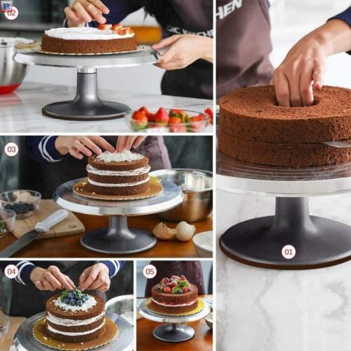 High Quality And Cheap Price 12 Inch Non-slip Metal Cake Turntable